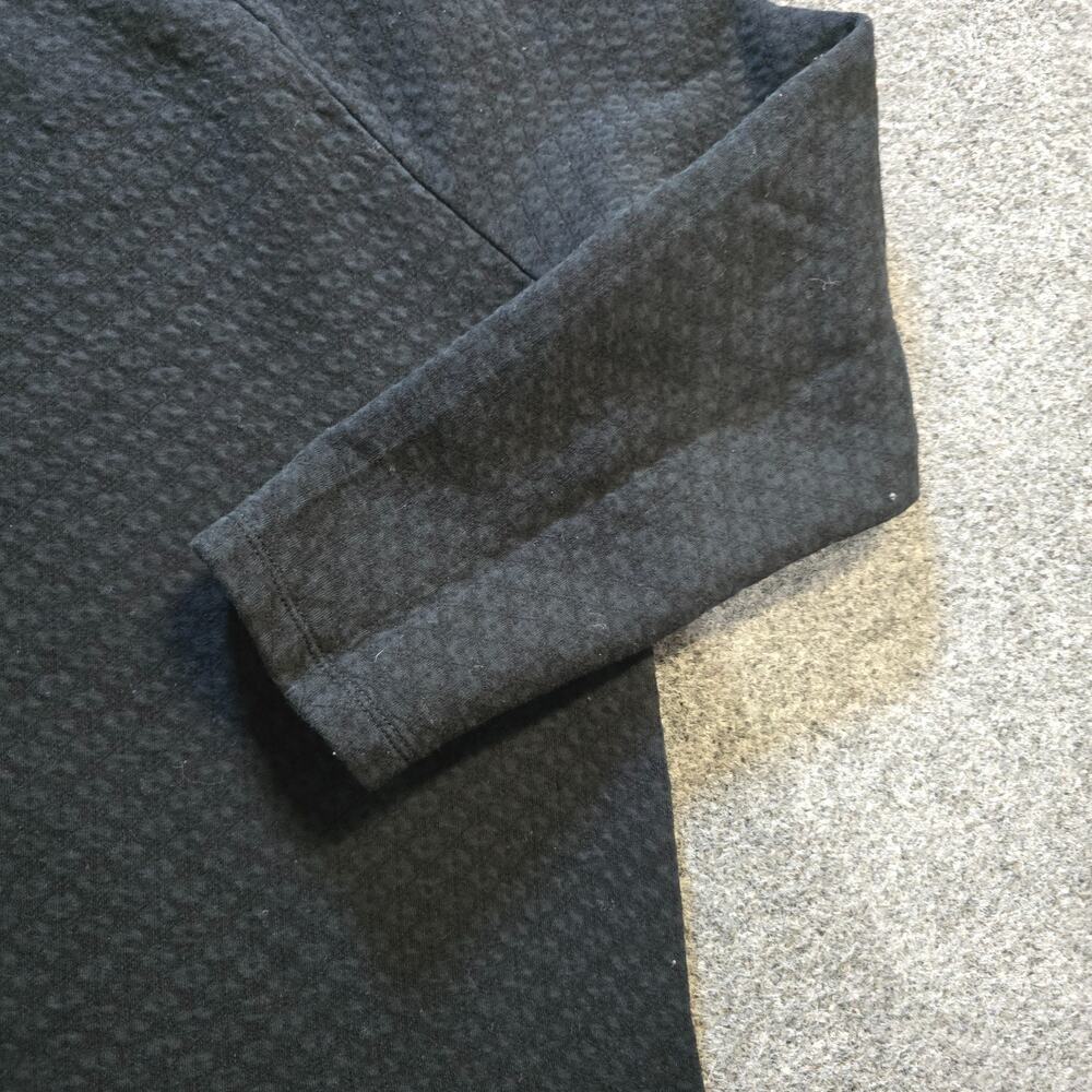 J Jill Sweater Womens Size Large Black Textured Cozy Sweatshirt Casual Lounge - Picture 3 of 9